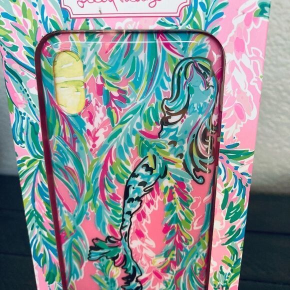 Lilly Pulitzer Unicorn of the Sea Mermaid Apple iPhone Case Cover X/XS - Picture 2 of 3